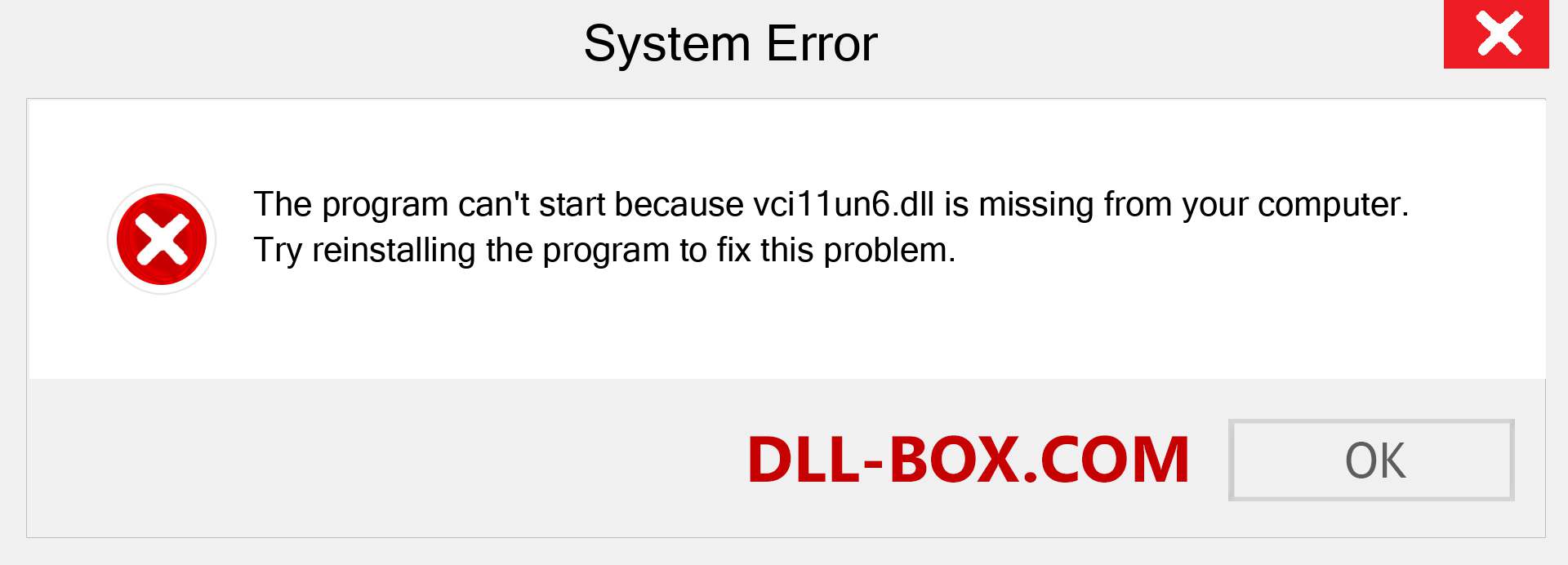  vci11un6.dll file is missing?. Download for Windows 7, 8, 10 - Fix  vci11un6 dll Missing Error on Windows, photos, images
